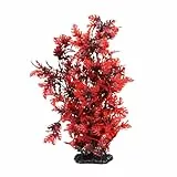 BESPORTBLE 40 cm Aquarium Pflanzen Künstlich: Rote Aquarium Pflanzen Plastik -Dekorationen Große Künstliche Wasser -Ornament