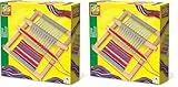 SES creative SES Webset Kinder-Strickset, 6-12 Monate, Mehrfarbig, Mittel (Packung mit 2)
