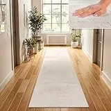 TT Home Wohnzimmer Teppich Hochflor Langflor Kunstfell Weich Modern Unifarben Flauschig, Farbe: Creme, Größe:80x150 cm