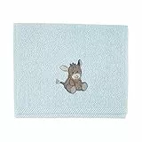 Sterntaler Kinderhandtuch Esel Emmi, Alter: ab 0 Monate, 50 x 30 cm, Hellblau