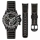 Wristitani Echtes Leder Uhrenarmband 22mm Uhrenarmbänder 20mm, Ersatzarmband für Smartwatch und Universal-Uhren, Vintage Uhrenband mit Edelstah Schnalle für Herren Damen