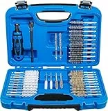 BGS 3078 | Bürsten-Satz | 38-tlg. | Drahtbürsten | Rundbürsten | Reinigungsbürsten | Edelstahl / Nylon / Messing