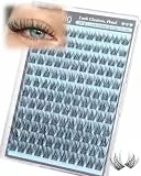 Wispy Lash Cluster Natürliche Wimpern Extensions Natural Cluster Lashes C Curly Fake Lashes 10-16MM Künstliche Wimpern with Thin Lash Band 132PCS DIY Wimpernverlängerung by Lvmixwig