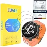 LUSEE 3 Stück Schutzfolie Kompatibel mit Suunto Race S Displayschutzfolie Displayschutz Folie [9H Härte] [Anti Kratzer] HD Glas Temperglas Folie (nicht für die Suunto Race)