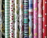 10 Rollen Geschenkpapier, Geburtstag, Feier Neutral 2m x0,7m