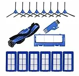 Rebirthcare Zubehör für Eufy für RoboVac 11S Max 15C Max G10 Hybrid G20 G30 Hybrid 30C Max 35C Max 39 Max Edge Saugroboter Ersatzteile Staubsauger Rollbürsten Hepa Filter Seitenbürsten Bürstenschutz