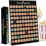 Enno Vatti Top 100 Filme Scratch Off Poster | Filmposter 42 x 60 cm | Rubbelposter Movie Bucket List | Film Poster als Geschenk für Kino Fans | Filmplakat zum rubbeln