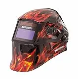 Proteco-Werkzeug® P800E Flame Automatik Schweißhelm inkl 10 Ersatzgläser Solar Schweisshelm Schweissmaske Schweißschild Automatikhelm