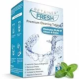 Retainer Fresh Reinigungstabletten Zahnschiene - Reiniger für Retainer, Zahnspange & Aufbissschiene - Gebissreiniger Tabs - 36 Stück 1 Monat