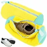 Schuh-Waschmaschinentasche, Schuhreinigungsbeutel mit Reißverschluss-Haken, Schuh-Wäschesack, wiederverwendbar, leicht, tragbar, Schuh-Waschbeutel, Schuhreiniger-Set für Turnschuhe, Leinen, Tennis
