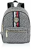 Tommy Hilfiger Damen Jaden Plus Rucksack, Schwarz/Weiß, Einheitsgröße