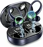 Matast Bluetooth Kopfhörer, Bluetooth 5.4 Sport Kopfhörer mit HiFi Stereo, 50 Stunden Wireless In Ear Kopfhörer Geräuschunterdrückung ENC und 4 HD Mics, IP7 Wasserdicht Kabellose Kopfhörer, Kopfhörer