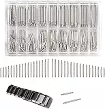 YUYTE 1mm Uhrenarmband Federstege Uhrband Stifte Metallband Verbindungsstifte, Uhr Federstegwerkzeug, Uhrmacherzubehör Werkzeug Uhrenteil Entferner Reparatur Werkzeug