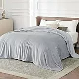 BEDSURE Kuscheldecke Flauschig Decke Fleecedecke - Wohndecke Warm Winter Weich, Sofadecke XXL, Decke Couch Blanket, Wohn- & Kuscheldecken Große 220x240cm, Sofa überwurfdecke Hellgrau