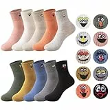 Sporzin Lustige Socken Damen 39-42 Socken Damen 35-38, 10 Paar Bunte Socke n Witzige Socke n Baumwollsocken