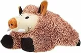 Kerbl Wildschwein (L x B x H 25 x 15 x 10 cm, für Hunde, mit Squeaker, aus weichem Softplüsch) 82331