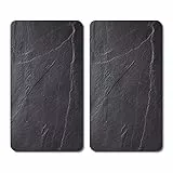 KESPER | Multi-Glasschneideplatte, Material: Glas, Maße: 52 x 30 x 0,8 cm, Motiv: Schiefer, Farbe: Dunkelgrau | 36523 13