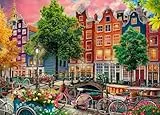 Puzzle für Erwachsene 1000 Teile Amsterdam 70 x 50 cm Puzzles für Erwachsene Pädagogisches Spiel Herausforderung Spielzeug 1000 Teile Puzzles für Erwachsene Kinder