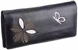 Bruno Banani Butterfly_1 W 320.824, Damen Portemonnaies, Schwarz (black/multi), 19x10x3 cm (B x H x T)