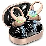 Bluetooth Kopfhörer Sport, Kopfhörer Kabellos Bluetooth 5.4 mit ENC Noise Cancelling und 4 HD Mics, 50 Std Kabellose Ohrhörer, In Ear Kopfhörer mit Hi-Fi Stereo, IP7 Wasserdicht, USB-C/LED-Anzeige