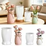 VEEKAY 2 Stück Vase Silikonform,DIY Vases Resin Formen,Vase Gießformen,Blumenvase Silikonformen,Handgefertigte Silikonform,Epoxidharz Formen Moulds,Zur Herstellung von Stifthaltern, Vaseform