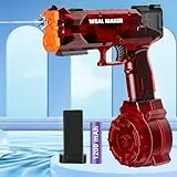 Stärkste elektrische Wasserpistole mit 400 Ammos, transparenten automatischen Spritzpistolen, Wasserpistolen Sommerpool Spielzeug für Kinder