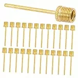 ULTECHNOVO 100 Stück Ballaufblasnadeln Aus Metall Basketball Fußball Volleyball Rugby Luftpumpenzubehör Mit Schnellventil Für Sportbälle Und Tragbaren Einsatz