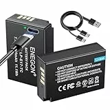 ENEGON LP-E17 Typ C Ladegerät Port Akkus 1500 mAh für Canon Rebel SL2, T6i, T6s, T7i, EOS R10, R8, RP, R50, R100, M3, M5, M6, EOS 200D, 250D, 77D, 750D, 760D, 800D, 8000D, RP