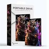 SUHSAI Externe Festplatte, 320GB, tragbare Festplatte, Gaming, Externe Festplatte, Backup-Laufwerk, USB 3.0-Datenspeicherlaufwerk, Cat-gedruckte Festplatte, kompatibel mit Mac, Desktop-PC, PS4, PS5