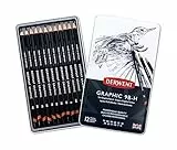 Derwent Graphic Weiche Bleistift-Zeichenstifte, Zeichnen & Schreiben, Ideal für Illustrationen & Schattierung, 12er-Set, Professionelle Qualität, 34215