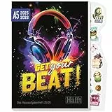 Häfft® Original Hausaufgabenheft 2025/2026 A5 'Get your Beat' ultimativer Schülerkalender, Schülerplaner - nachhaltig & klimafreundlich