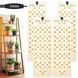 pflanzenlampe,pflanzenlampe led vollspektrum,316LEDs wachstumslampe für Zimmerpflanzen,pflanzenlicht mit 3/9/12H Zeitschaltuhr,10 Arten von Helligkeit für pflanzen grow lampe (4 Stück)