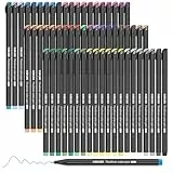 Koilox Fineliner Stifte Set, Spitze 0,4 mm Filzstift Stifte feiner Spitze zum Zeichnen und Schreiben von Skizzen, Journaling, Notizen, Comics, Malbuch Comics, Malbuch (60)