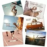 Postkarten Set (32 Stück) hochwertig - Motivationskarten, Grußkarten mit motivierenden Sprüchen und Lebensweisheiten - Gefühlskarten zur Motivation - ideal als Postkarte oder Karten als Geschenk