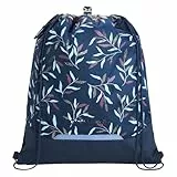 coocazoo Turnbeutel „Boho Glam”, blau, mit Reißverschlussfach und Kordelzug, reflektierende Elemente, Schnalle zur Befestigung am Schulrucksack, 10 Liter, ab der 3. Klasse