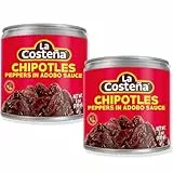La Costena Chipotles Peppers in Adobo Sauce 2er Set - (2x199g) – Ganze eingelegte Chilis – Doppelpack zusammengestellt durch Pikaflor