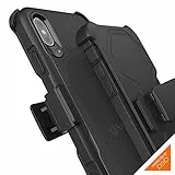 Gear4 Platoon Schutzhülle mit Hightech-Aufprallschutz und Holster [D3O-geschützt], extrem robust und schützend, für iPhone XS Max - Schwarz