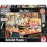 Schmidt Spiele 59919 Secret Puzzle, Am Küchentisch, 1.000 Teile, bunt