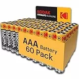 Kodak | AAA-Batterien | Triple-A-Batterien | Einweg-Batterien |Alkalibatterie, 1,5 V | 60 Stück