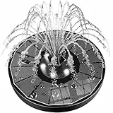 SZMP Solar Springbrunnen für außen 100% Glas 2023 Upgraded,3.5W Solar Teichpumpe mit 8 Effekte Solar Wasserpumpe Solar schwimmender Fontäne Pumpe für Garten,Vogel-Bad,Teich,Fisch-Behälter
