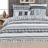 Mixibaby Bettwäsche Bettgarnitur Bettbezug Baumwolle 135x200 155x220 200x200 200x220, Größe:155 x 220 cm, Design Bettwäsche:Ginger D26