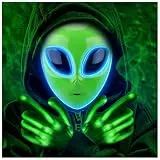 Tanganan LED Alien Maske für Erwachsene Kinder, Halloween LED Maske Kostüm, 3 Modi, beleuchtete Gesichtsmaske für Festival, Cosplay Kostüm (and Handschuhe)