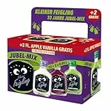 Kleiner Feigling 33 Jahre Jubel-Mix (12 x 20 ml) mit 2 Shots gratis – Der kultige Vodka-Schnaps in 8 fruchtigen Sorten – Frech, fruchtige Shots zum Feiern ideal für unterwegs – 15 % Vol.