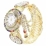 SAFIGLE Damen Armbanduhr Aus Legierung Zarte Quarz Uhr Mit Eleganter Dekoration Für Alltag Freizeit Und Verschiedene Anlässe 1 Stück 1.97X1.38X0.79In