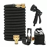 Gobesty Flexibler Gartenschlauch 15M, Dehnbarer Wasserschlauch, Gartenschlauch Flexibel mit 8-Funktionen-Düse, Knickfrei Flexischlauch, Gartenschläuche für Garten, Haustier, Autowäsche