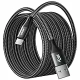 Extra Langes 5M Micro LadeKabel, Micro USB Cable,USB A anf Micro Android Ladekabel Geflochten für Samsung S7/S6/S5, PS4 Controller, Kindle Fire, Fire HD Tablet, Xbox, Nexus, Home Monitor etc Black