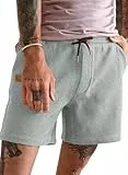 JMIERR Kurze Hosen Herren Waffel Casual Sport Shorts Sommer Freizeit Laufen Jogging Shorts mit Taschen Hellgrau,M