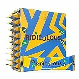 Protein Works - Ridiculous Vegan Proteinriegel | 15g Protein pro Riegel | Protein Riegel | Eiweißriegel | Schoko-Keks-Crunch | 9er Pack