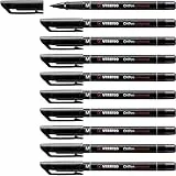 STABILO - Folienstift - OHPen universal - permanent medium - 10er Pack - schwarz