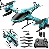PATEMZON Hubschrauber Ferngesteuert, 2.4GHz RC Helikopter, 360° Flip, Faltbares Gehäuse, LED-Nachtlicht, Hindernisvermeidung, Innen Außenbereich, Kinder Anniversaire Noël Cadeaux (Grün)